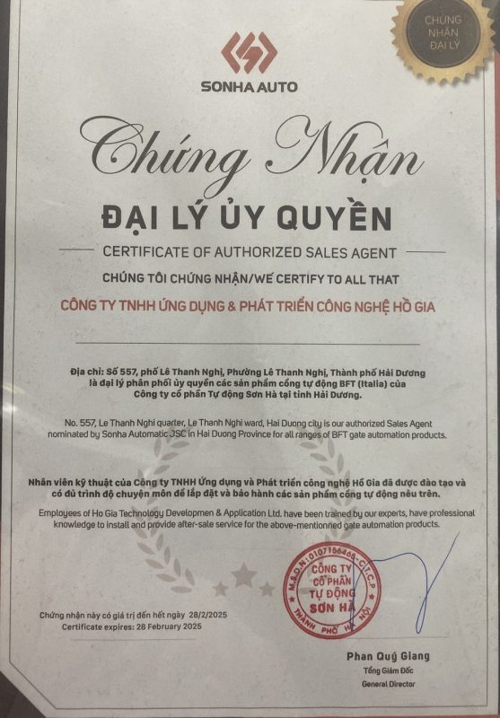 Công Ty TNHH Ứng Dụng Và Phát Triển Công Nghệ Hồ Gia