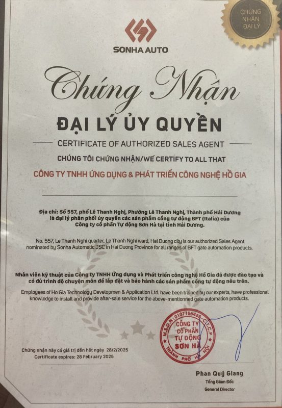 Công Ty TNHH Ứng Dụng Và Phát Triển Công Nghệ Hồ Gia